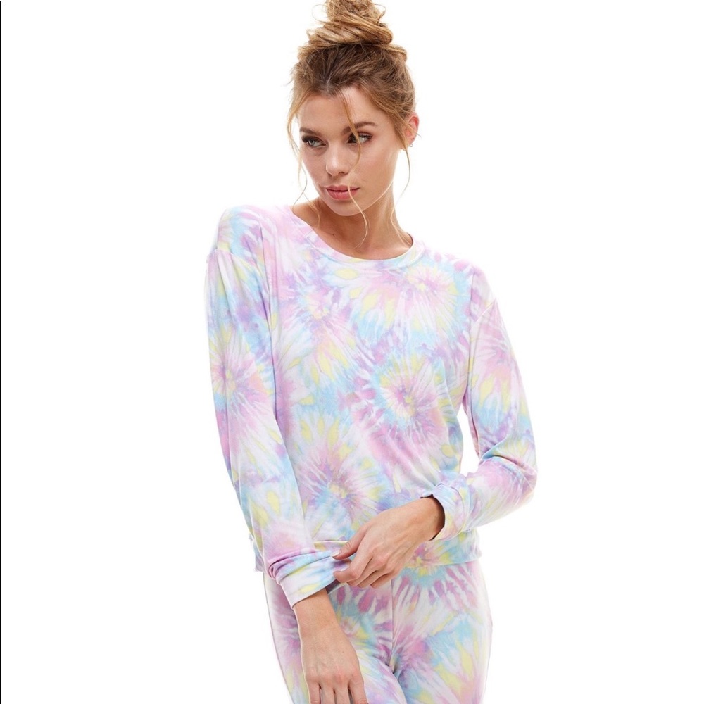Mason Grey- Cotton Candy Tie- Dye Crewneck
